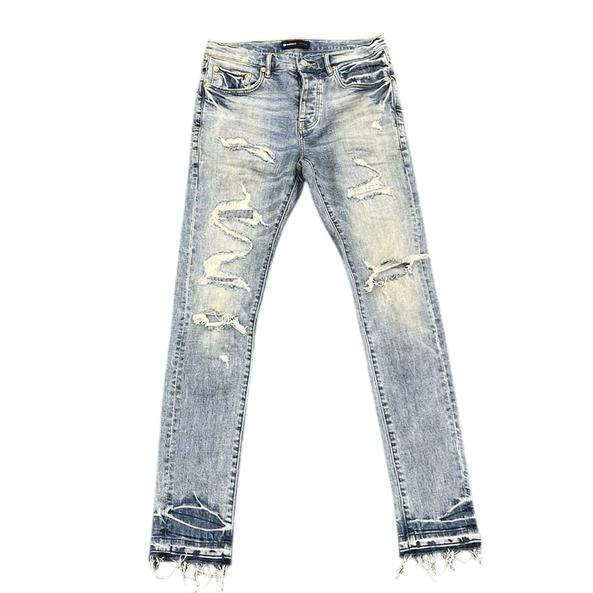 Purple Brand P001 Vintage Distressed Jean (Light Indigo) - Preowned
