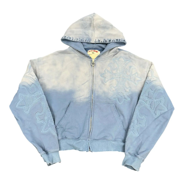 Vale Forever Carver Zip Up Hoodie (Blue) - Preowned