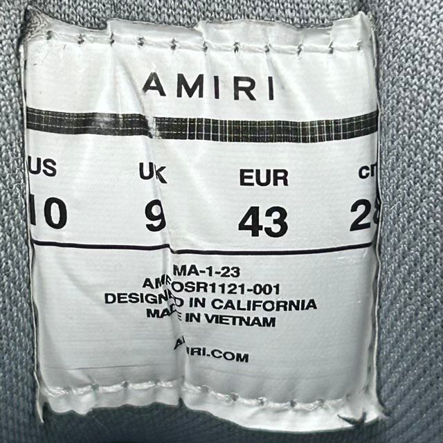 AMIRI MA-1 White Black Quad Monogram Debossed - Preowned