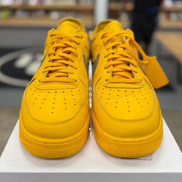 Nike Air Force 1 Low Off-White ICA University Gold - Preowned