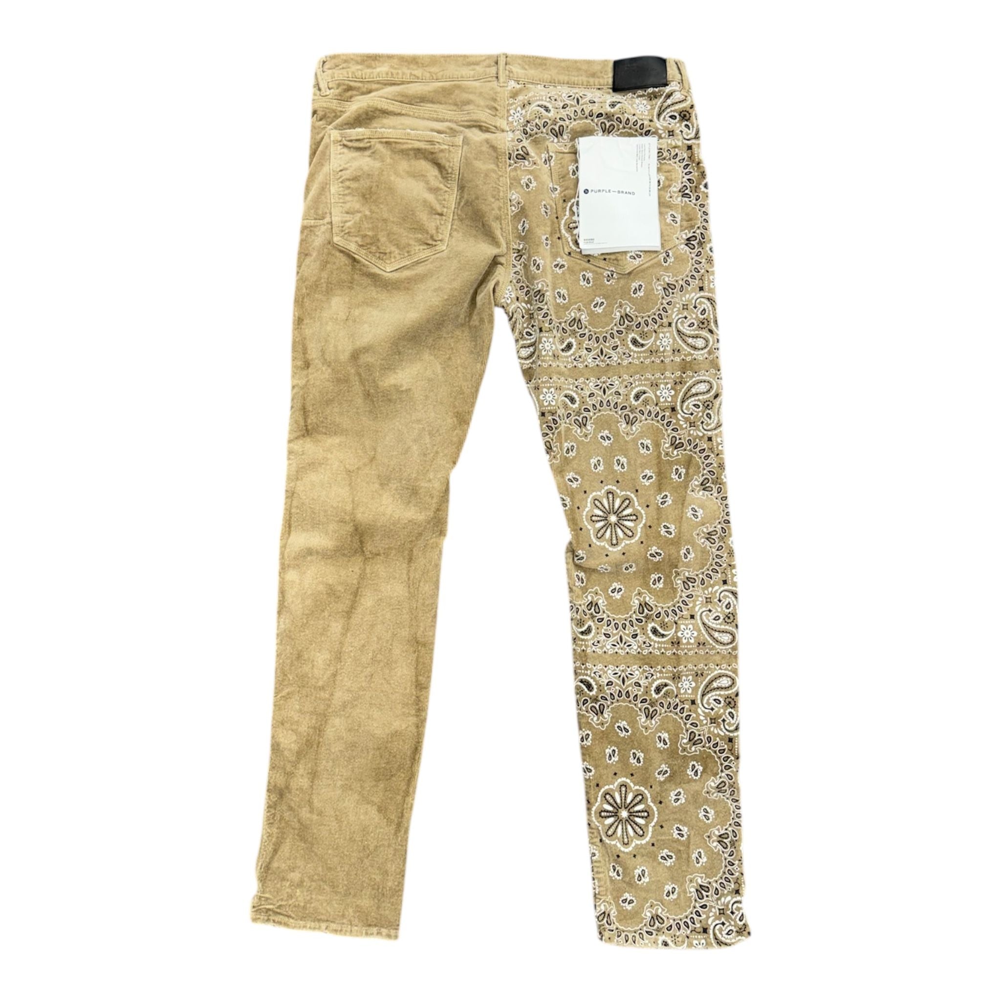 Purple Brand Bandana Corduroy (Tan) - Preowned