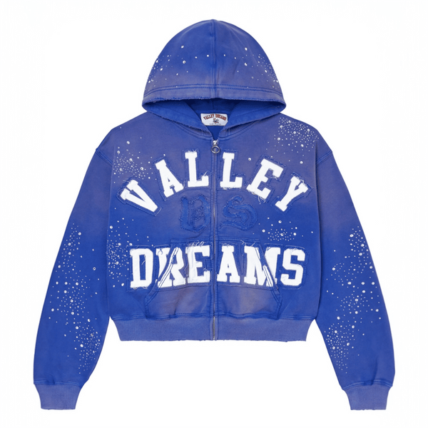 Vale Forever Classico Zip Up Hoodie (Sapphire)