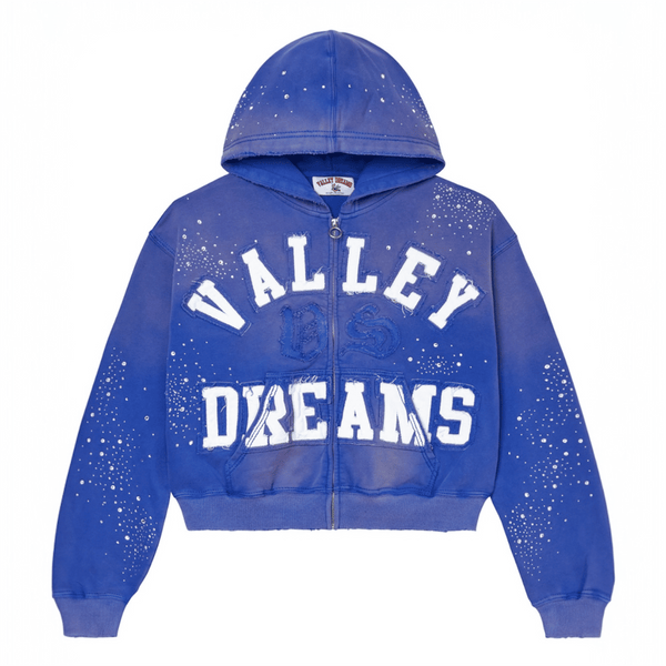 Vale Forever Classico Zip Up Hoodie (Sapphire)