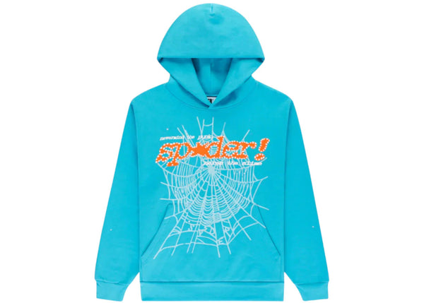 Sp5der Punk V2 Hoodie (Cyan)