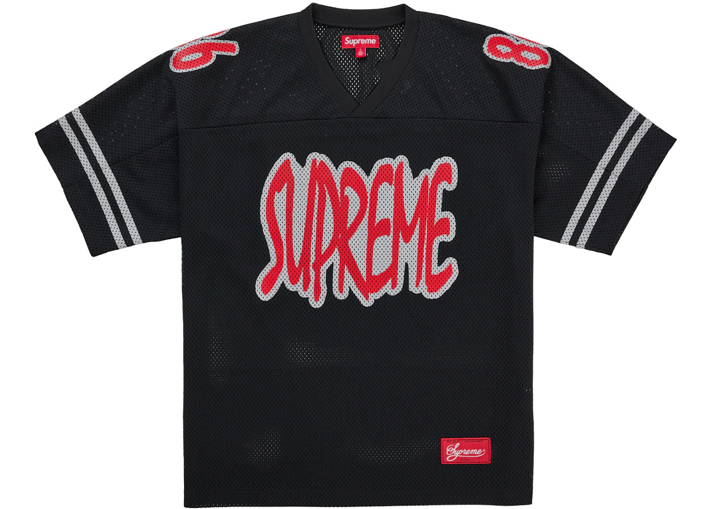 Supreme Reflective Football Jersey Black