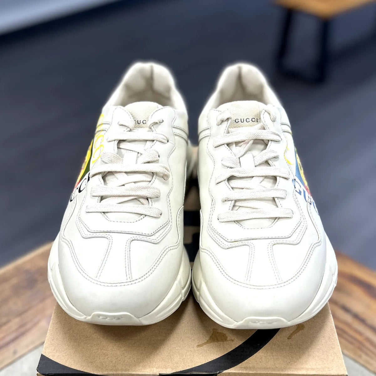 Gucci Rhyton Logo Ivory - Preowned