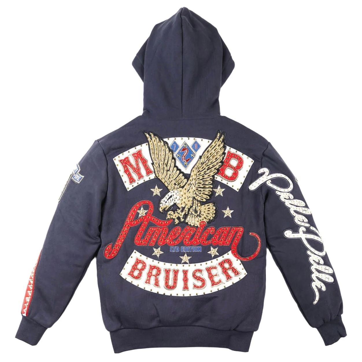Pelle Pelle American Bruiser Hoodie (Navy) - Preowned