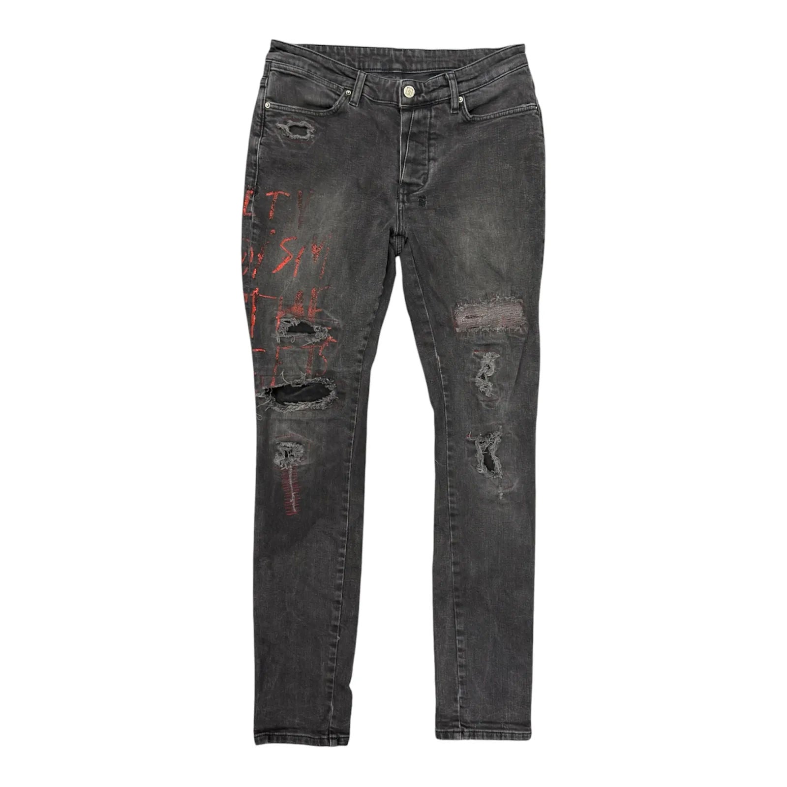 Ksubi 001 Denim (Black Red) - Preowned