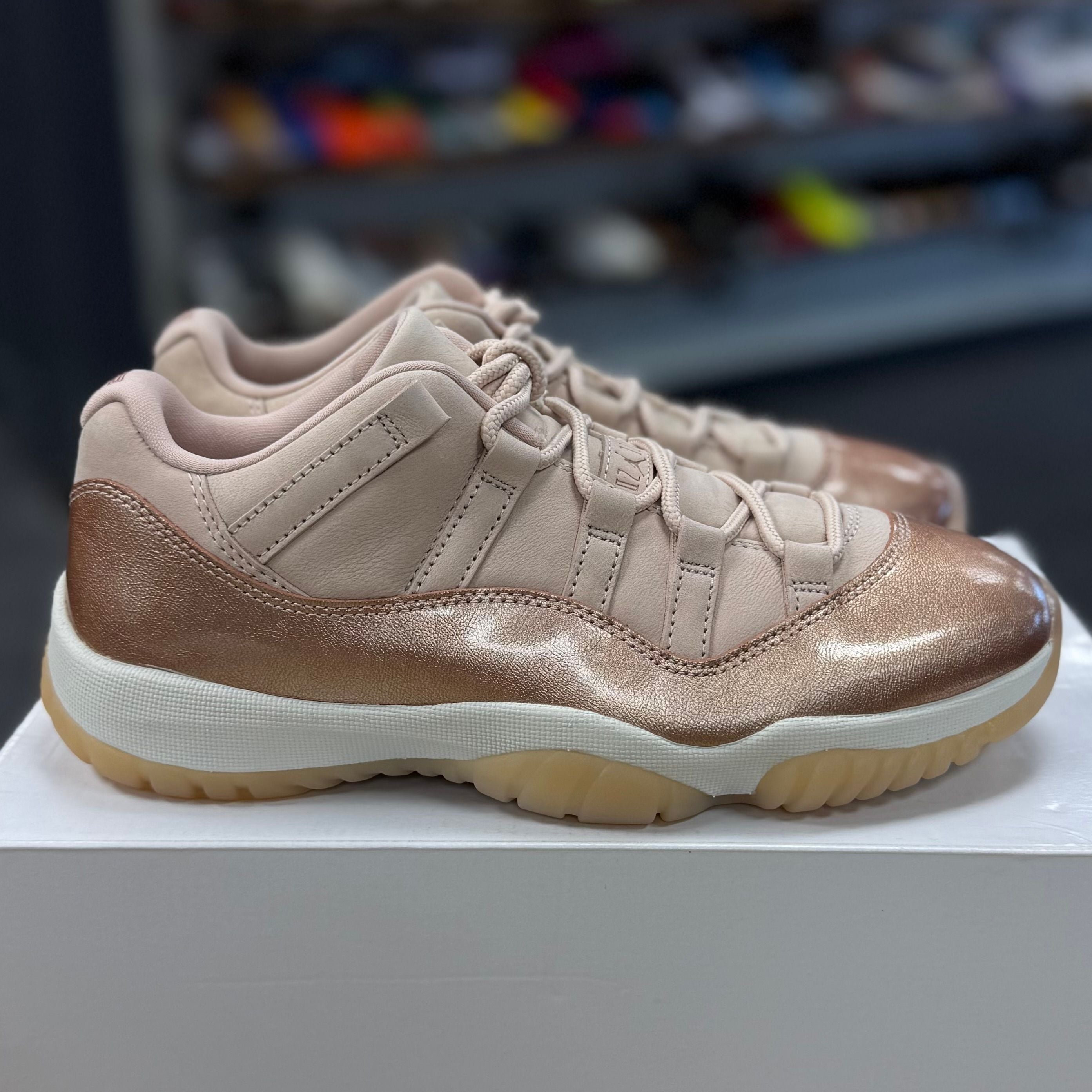 BRAND NEW STEAL - Jordan 11 Retro Low Rose Gold (Women's)