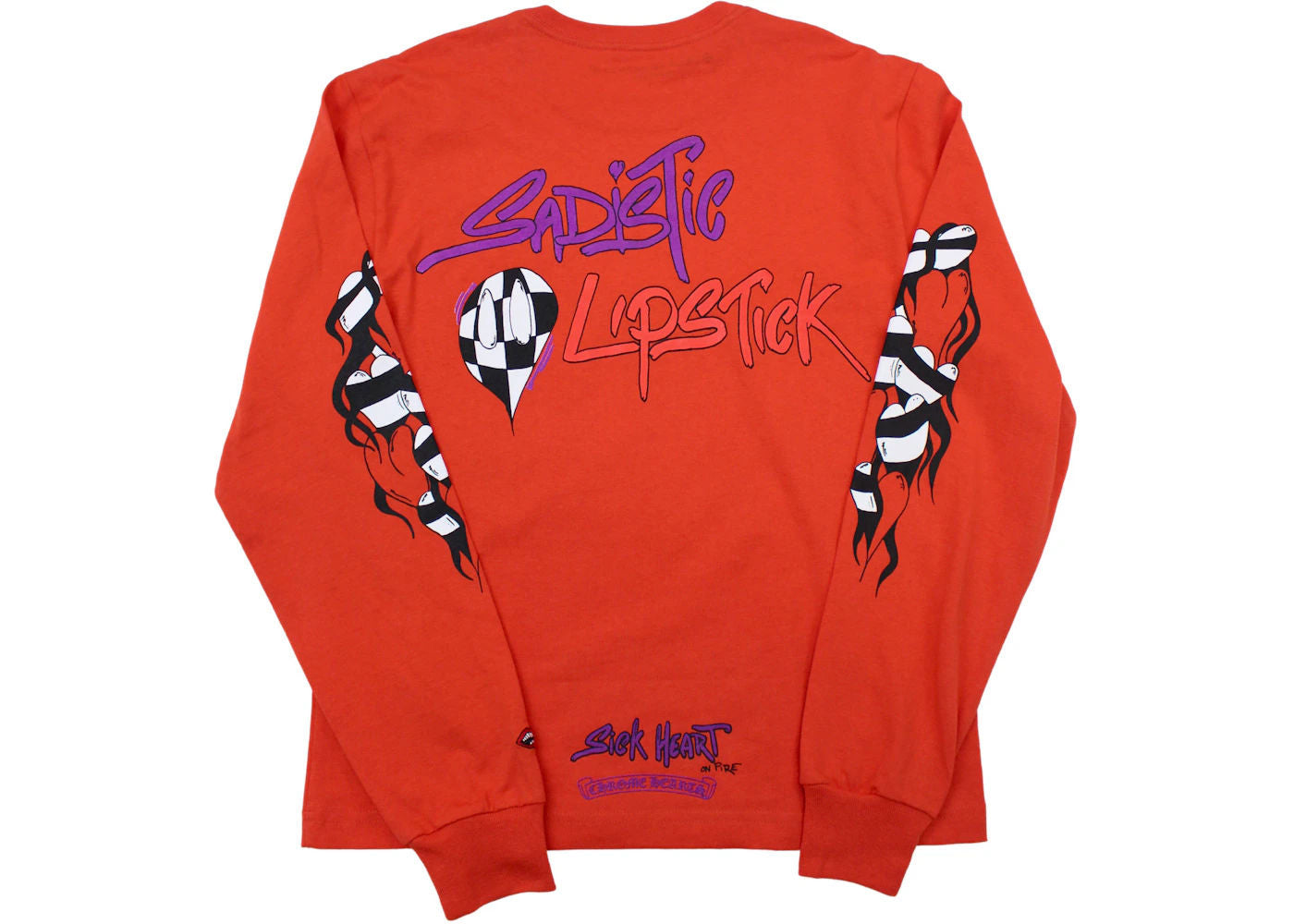 Chrome Hearts Matty Boy Sadistic Lipstick L/S T-shirt Red - Preowned