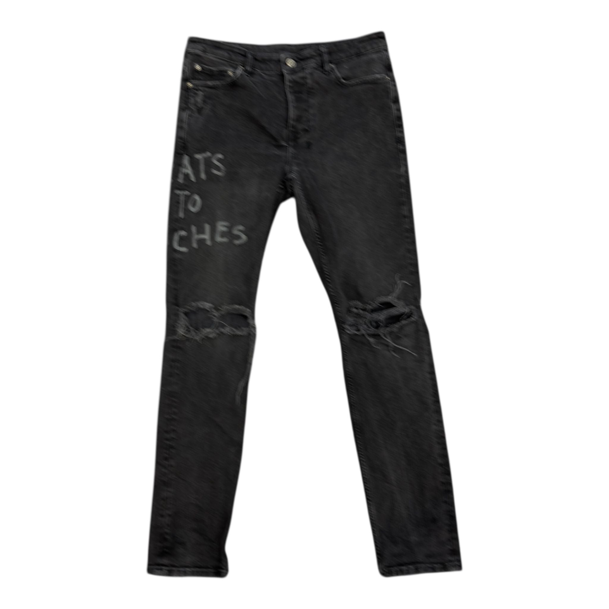Ksubi Chitch Jean Riches Trashed (Black) - Preowned