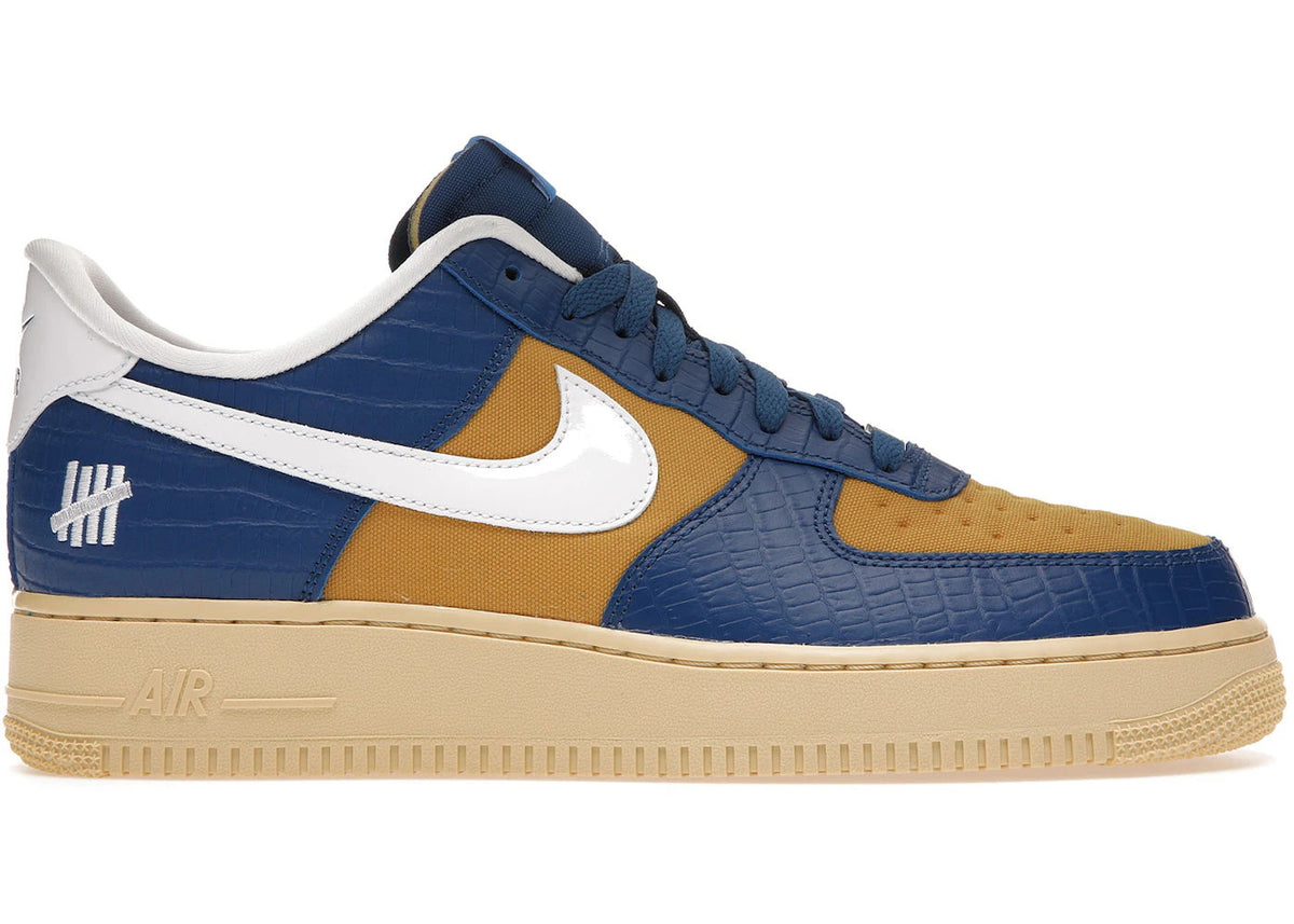 Nike Air Force 1 Low SP Undefeated 5 On It Blue Yellow Croc - Preowned