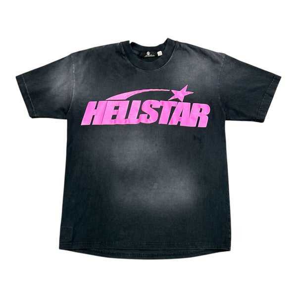Hellstar Gel Logo Tee (Black/Pink)  - Preowned