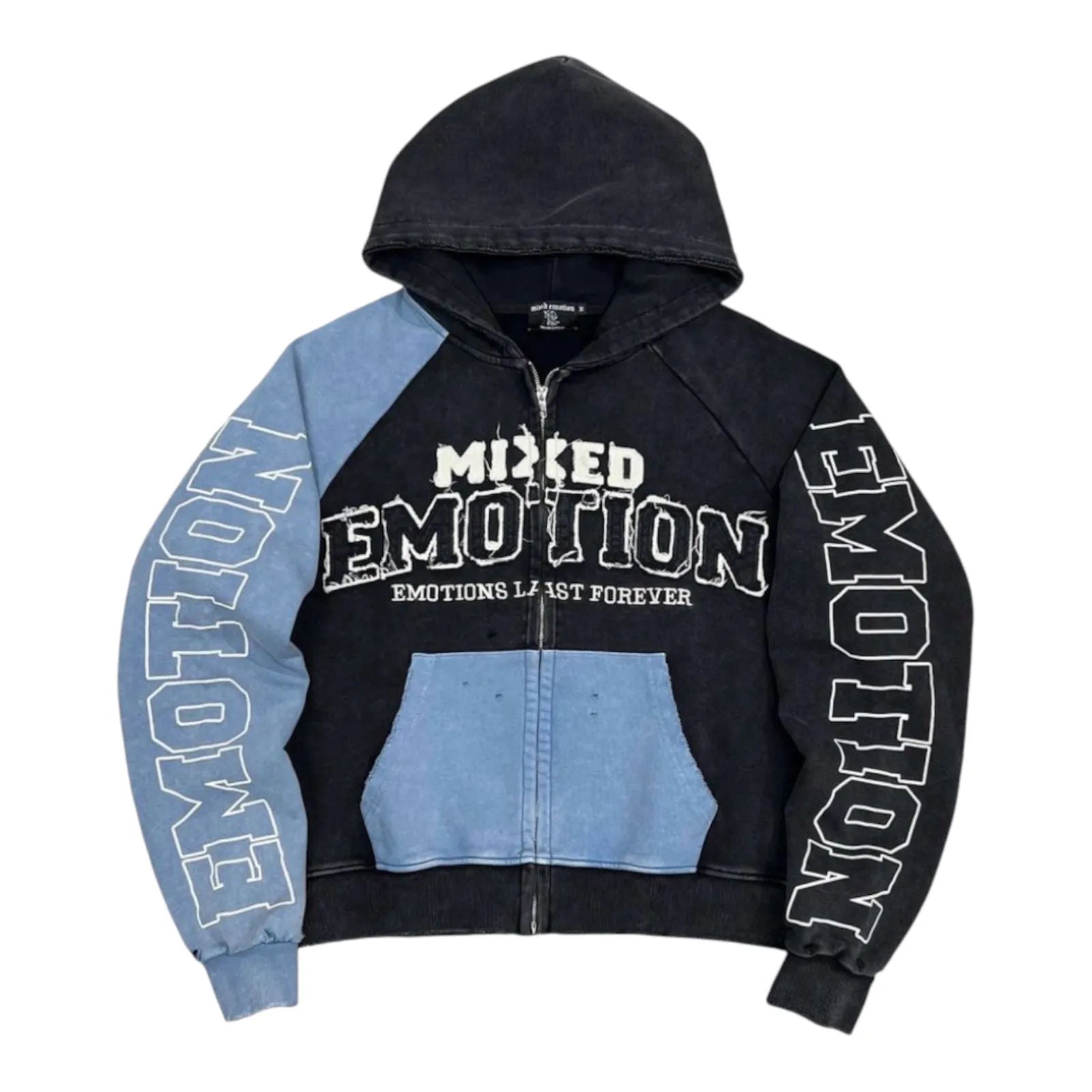 Mixed Emotion Split Decision Hoodie (Blue)