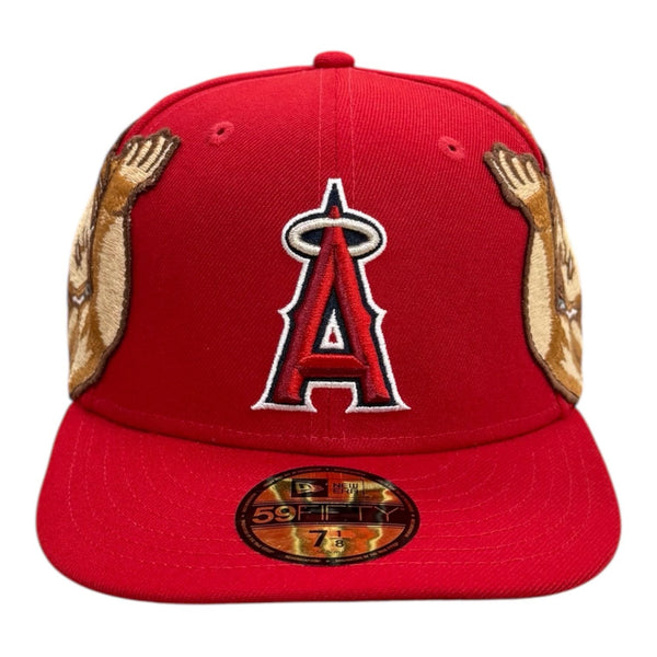 Jon Stan Angels Fitted (Red)