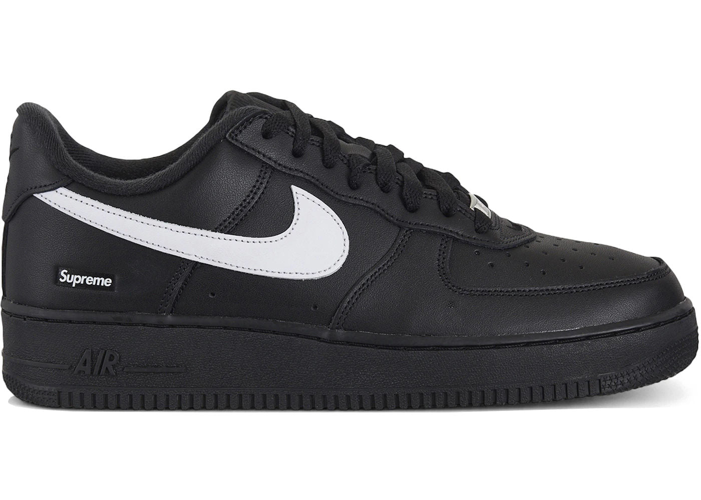 Nike Air Force 1 Low Supreme Black White - Preowned