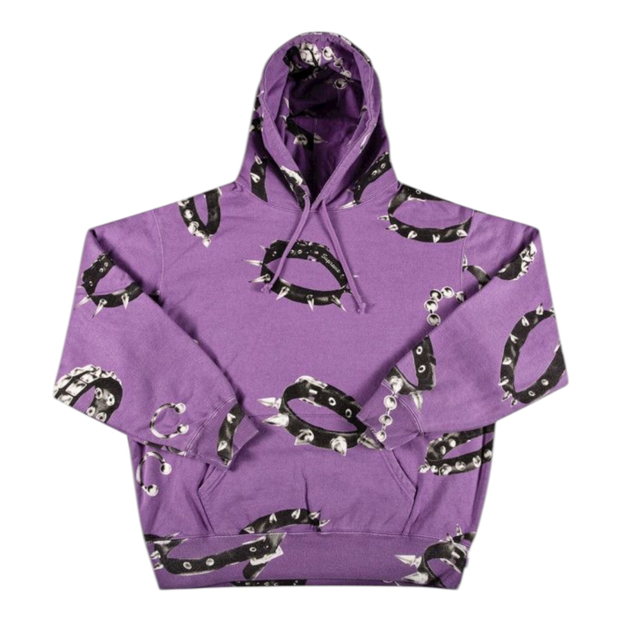 Supreme Studded Collars Hooded Sweatshirt Violet