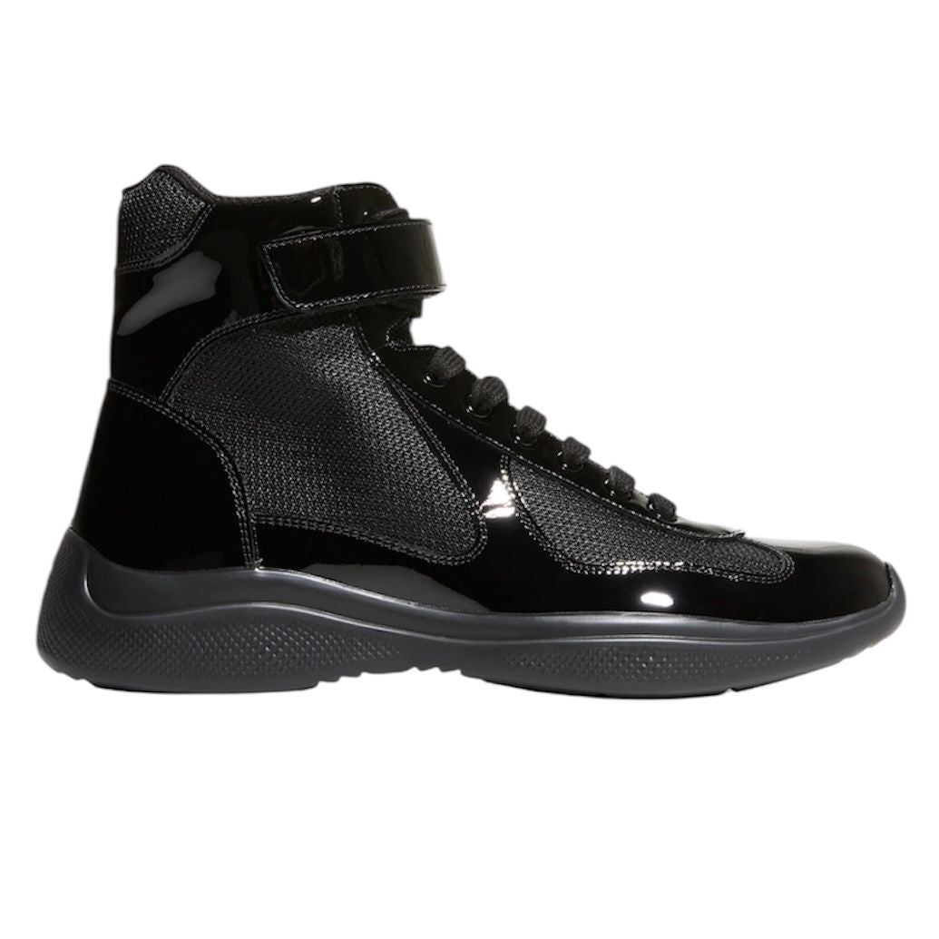 Prada America's Cup High Sneaker (Black)