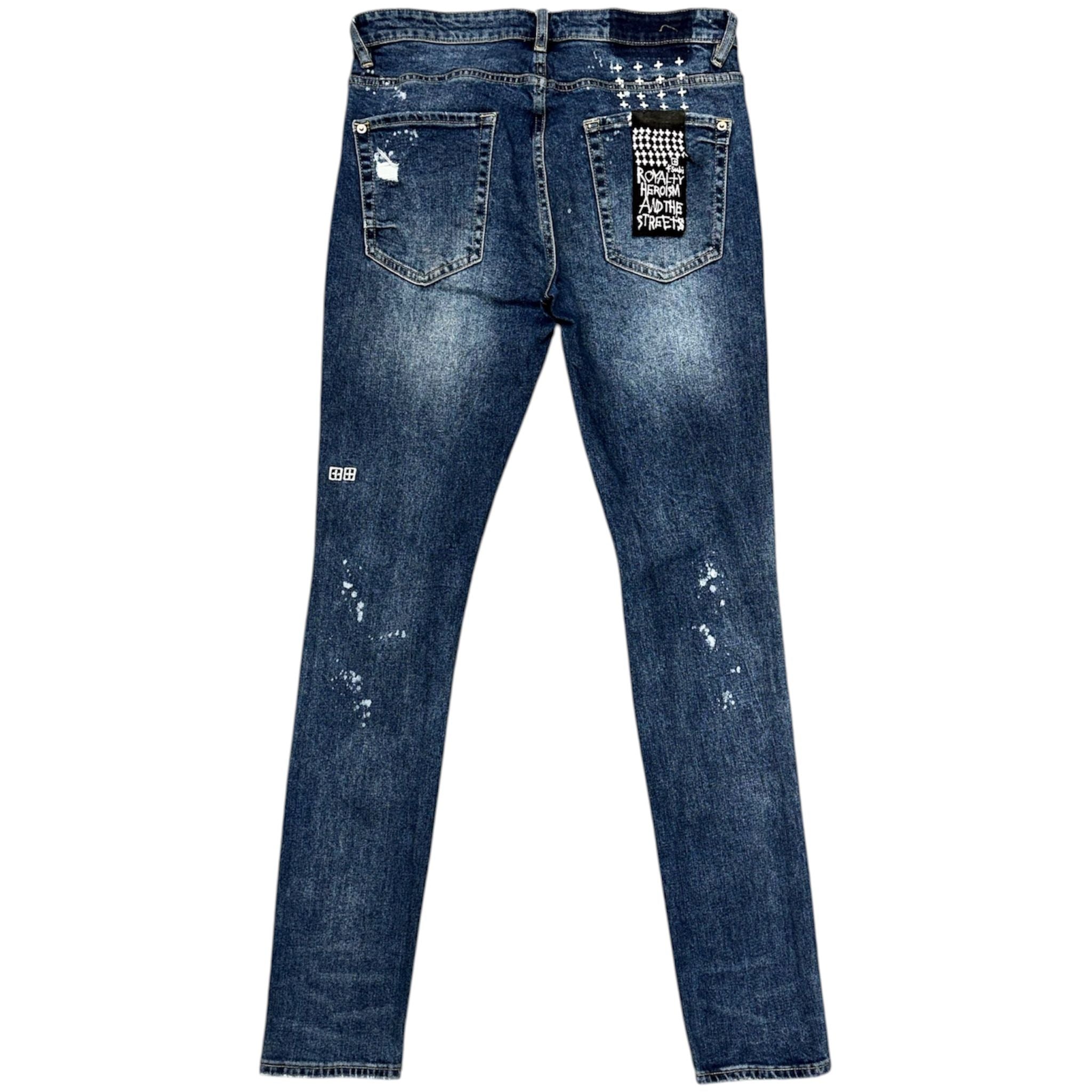 Ksubi Van Winkle Kulture Trashed (Medium Wash) - Preowned