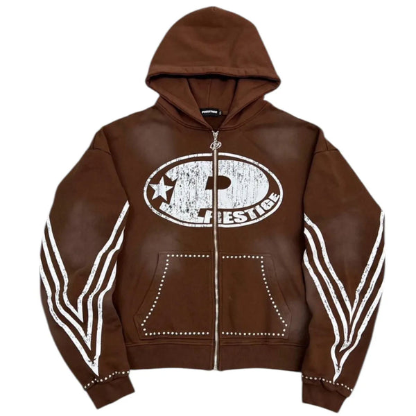 Prestige Big P Hoodie (Brown) - Preowned