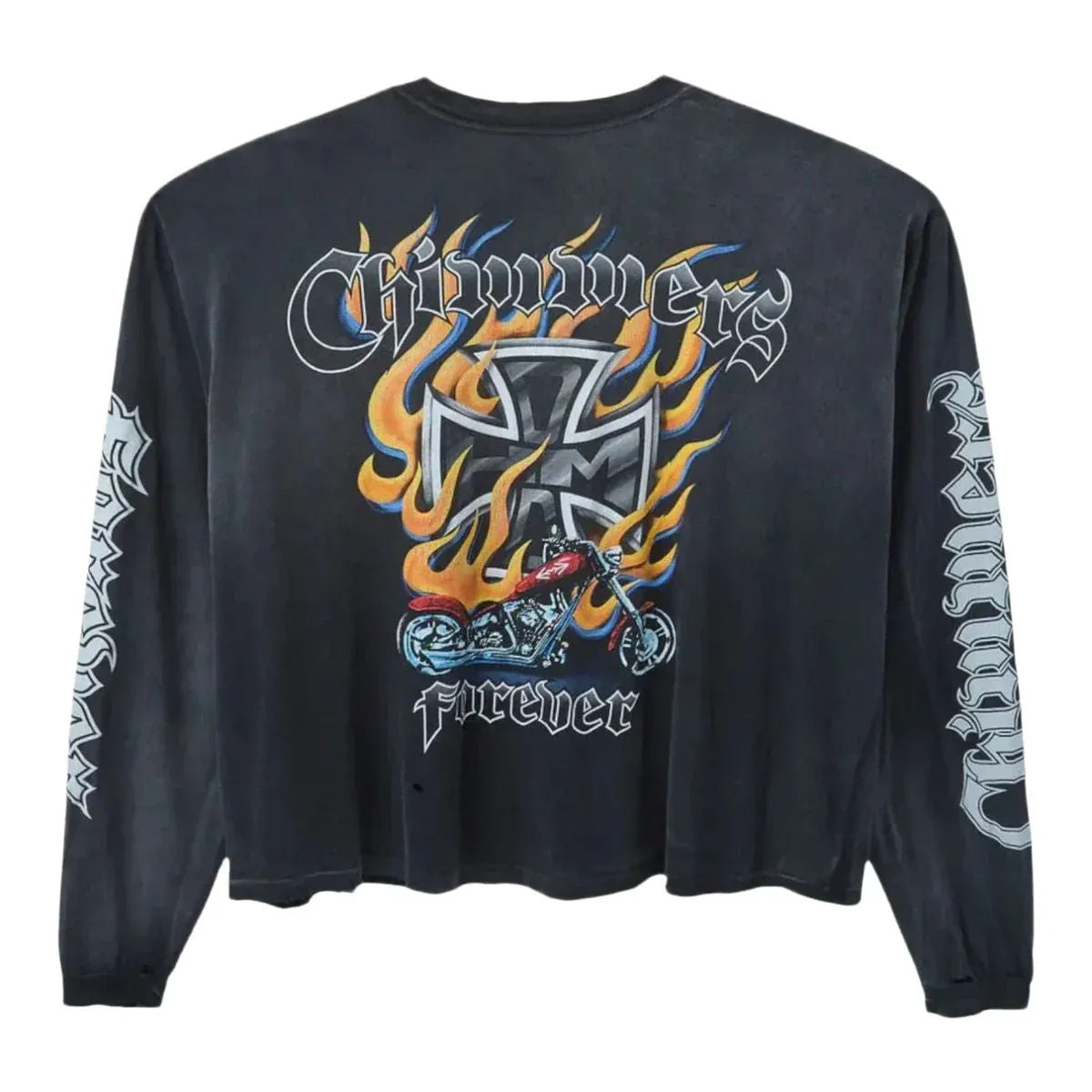 HMDD Ghost Rider Long Sleeve Tee (Black) - Preowned