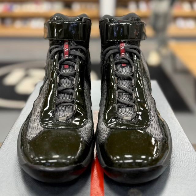 Prada America Cup High Green - Preowned