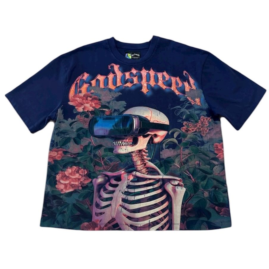 Godspeed VVS Vision Flowers Tee (Navy) - Preowned