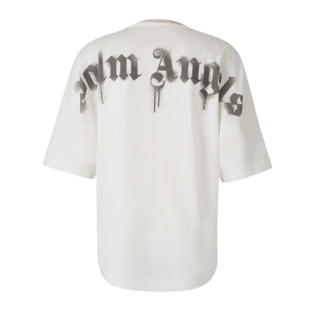Palm Angels Portrait Pencil Over Tee (Off-White) - Preowned