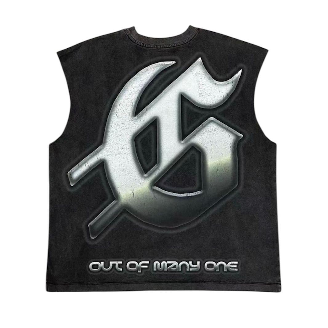 Godspeed Sunken Liberty 2 Sleeveless Tee (Black Wash)