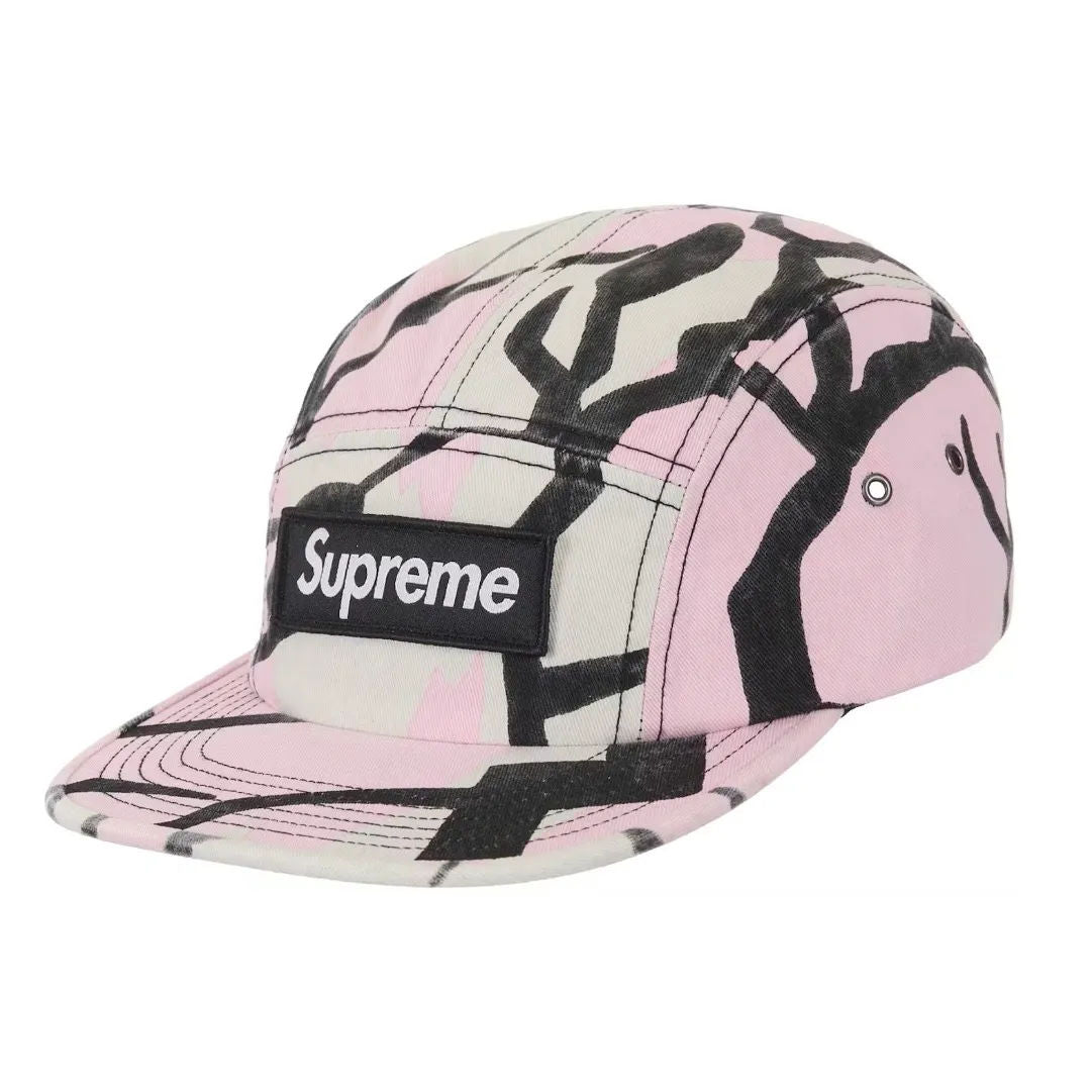 Supreme Military Camp Cap Spring Pink Predator Camo