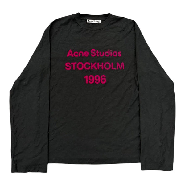Acne Studios 1996 Logo Longsleeve (Black/Pink) - Preowned