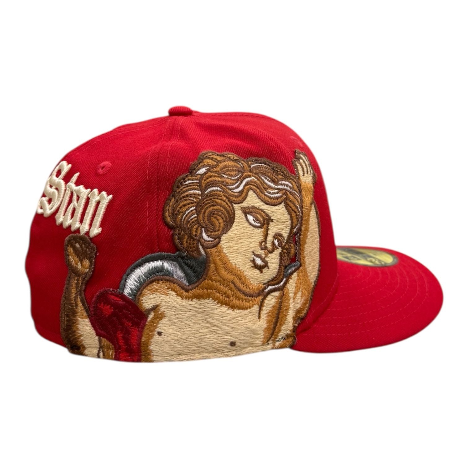 Jon Stan Yankee Fitted (Red)