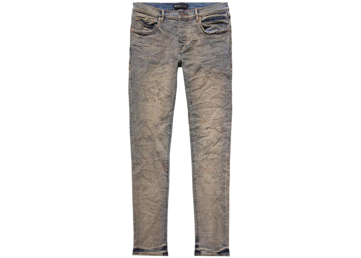 Purple Brand Indigo Oil Repair Jeans Indigo - Preowned