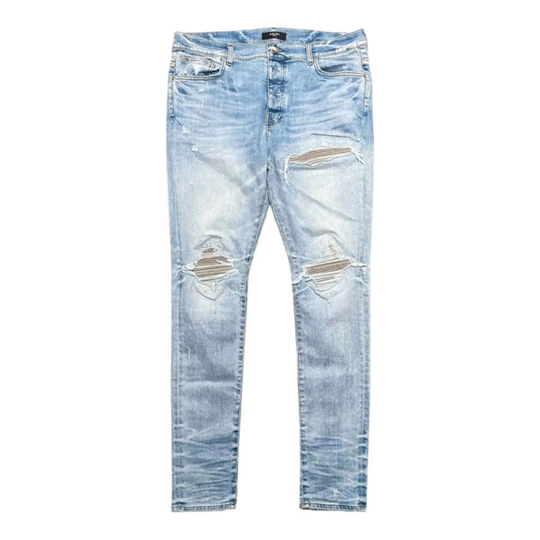 Amiri MX1 Suede Patch Jeans (Clay Indigo Grey)