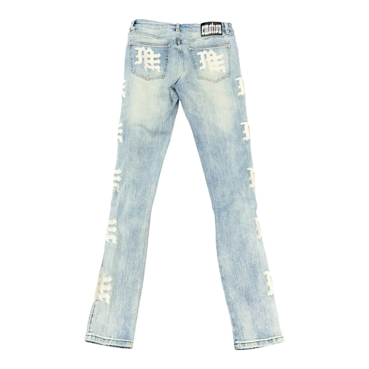 Mixed Emotion Monogram Jean (Blue) - Preowned