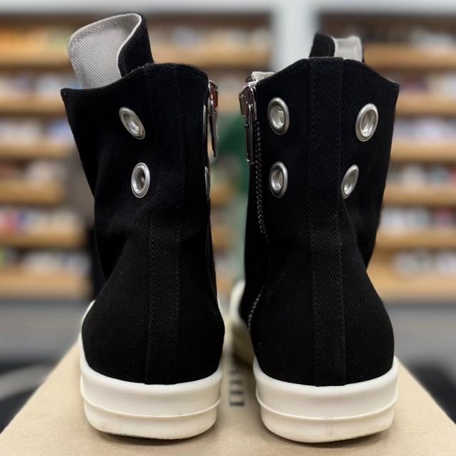 Rick Owens DRKSHDW High Top Black Milk - Preowned