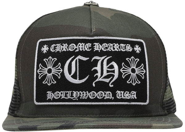 Chrome Hearts CH Hollywood Trucker Hat Camo