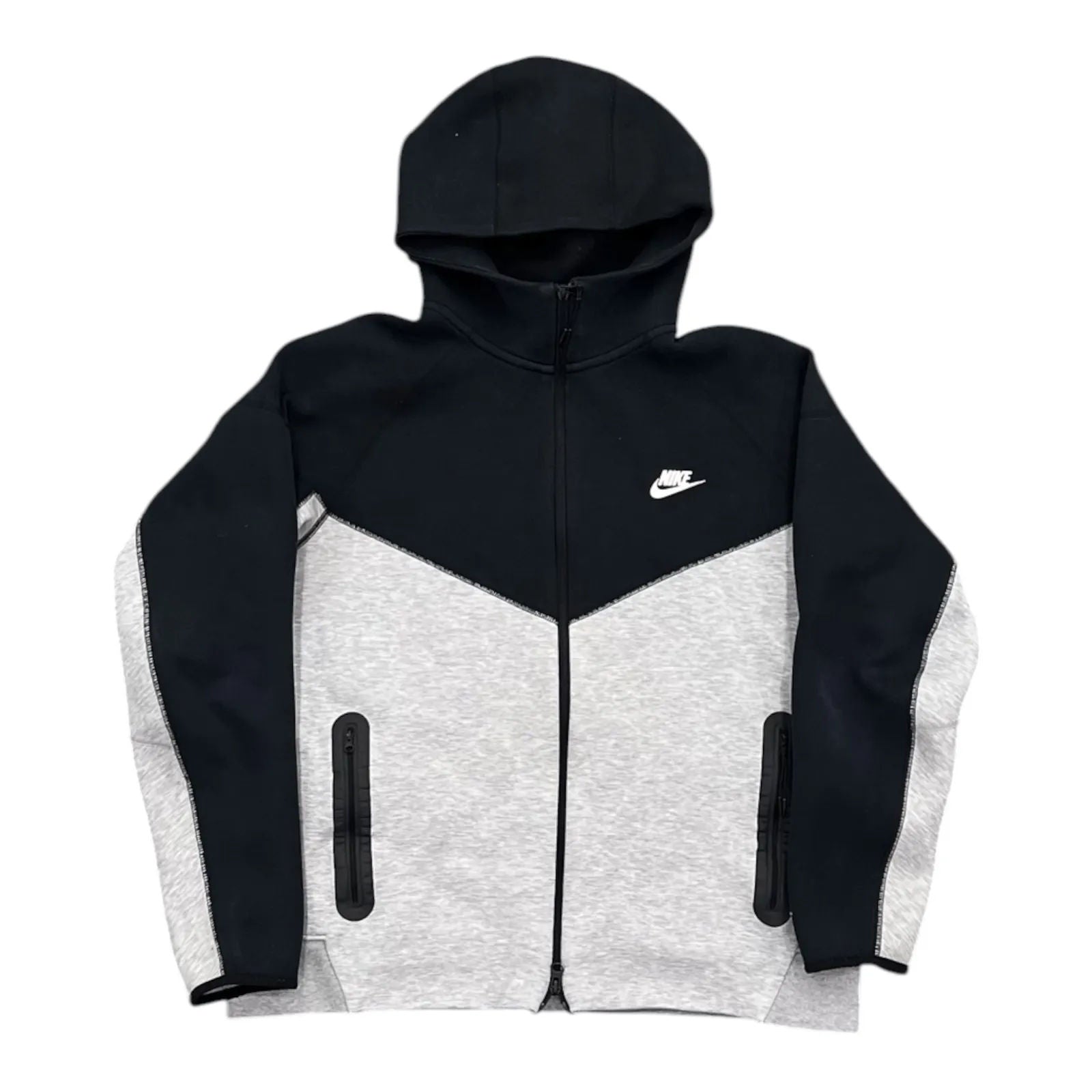 Nike Tech Hoodie (Grey/Black) - Preowned