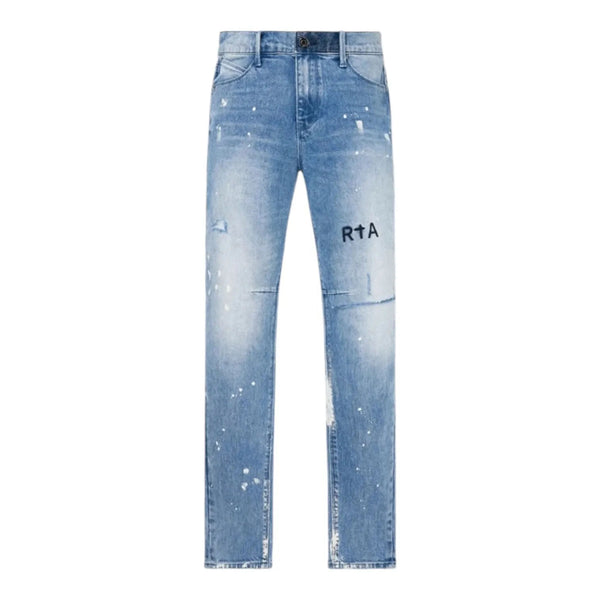 RTA Clayton Distressed Paint Splatter Jean (Blue) - Preowned