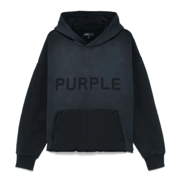 Purple Brand Shadow Wordmark Hoodie (Black) - Preowned