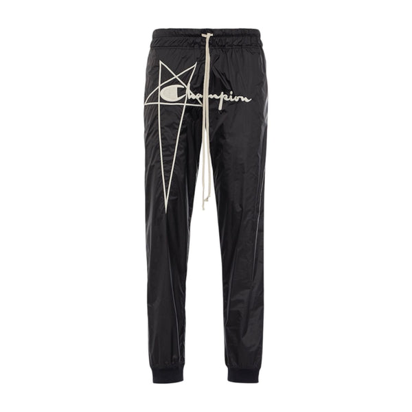 Rick Owens x Champion Nylon Sweatpants Black - Preowned