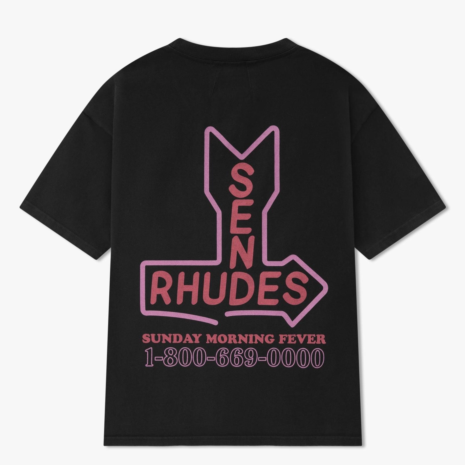 Rhude Send Rhudes Tee (Black) - Preowned