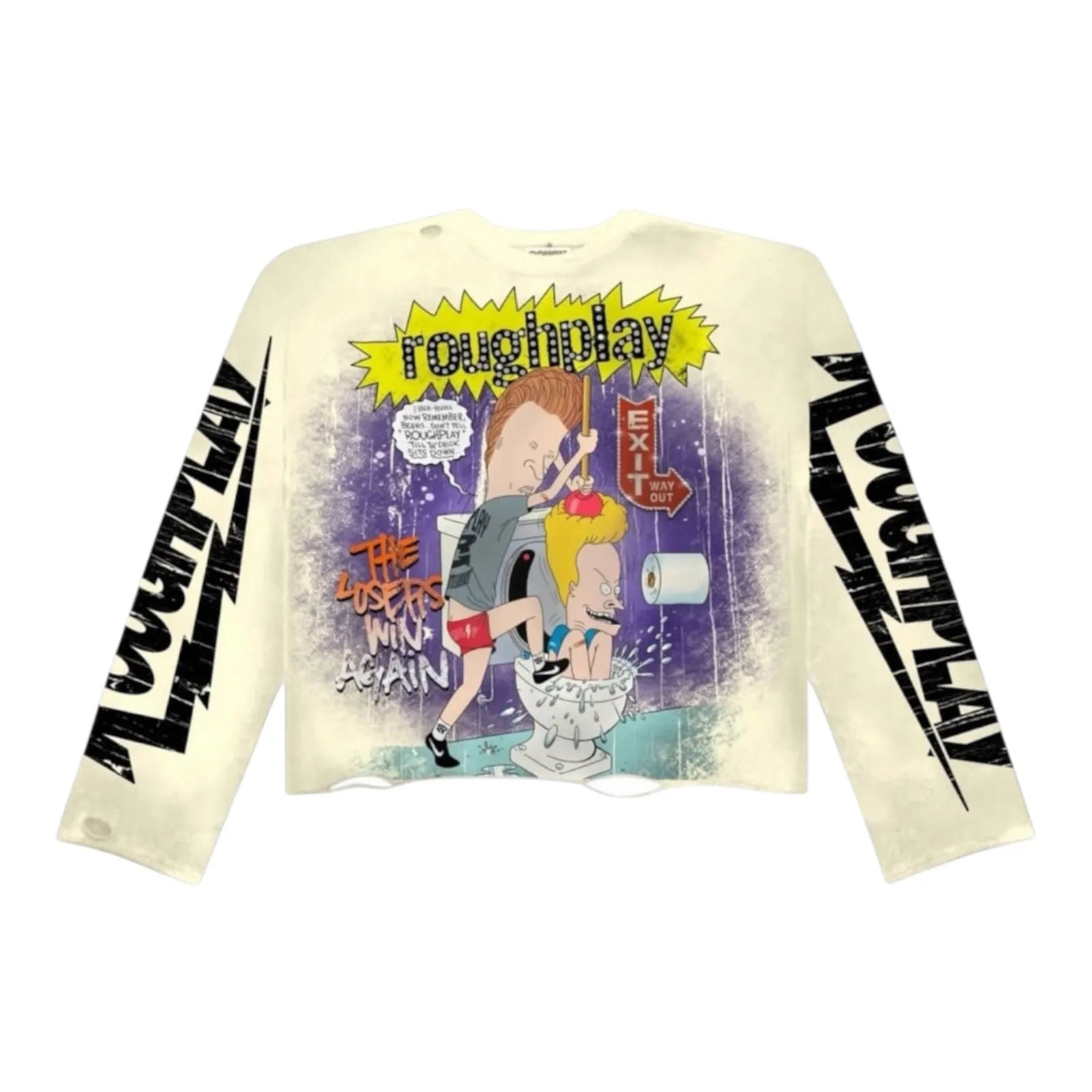 Roughplay Beavis & Butthead Long Sleeve Tan - Preowned