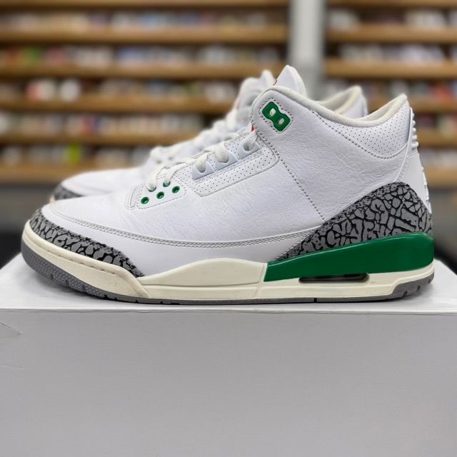 Jordan 3 Retro Lucky Green (Women's) - Preowned