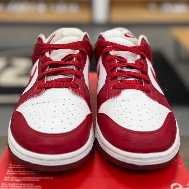Nike Dunk Low Next Nature White Gym Red (Women's) - Preowned