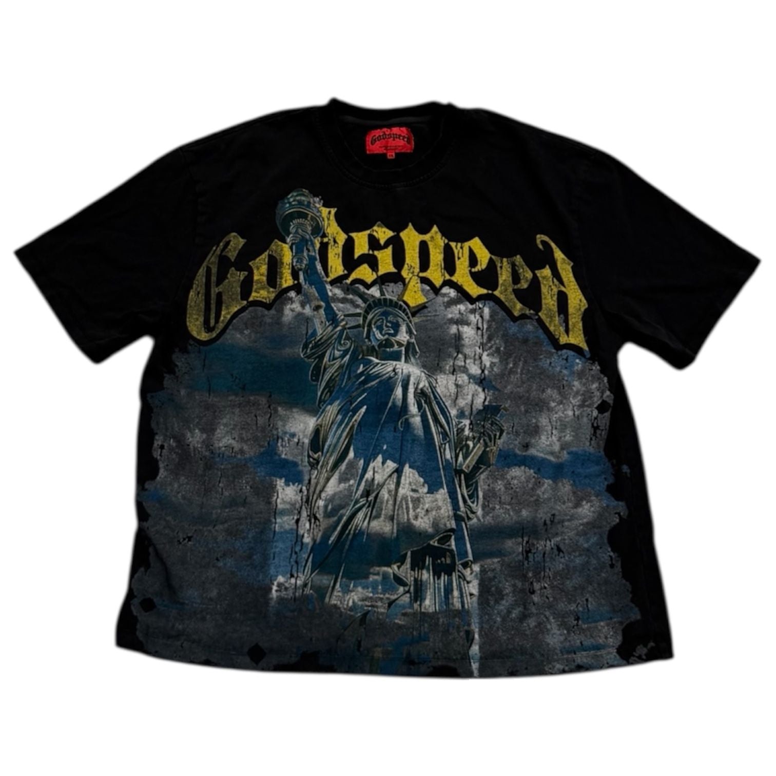 Godspeed Chrome Liberty T-shirt Black Wash - Preowned