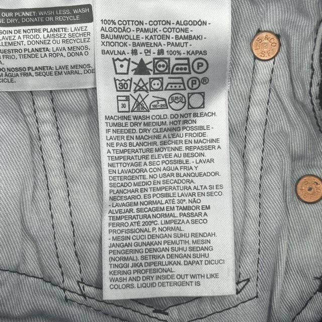 Denim Tears x Levi's Cotton Wreath Jean Black - Preowned