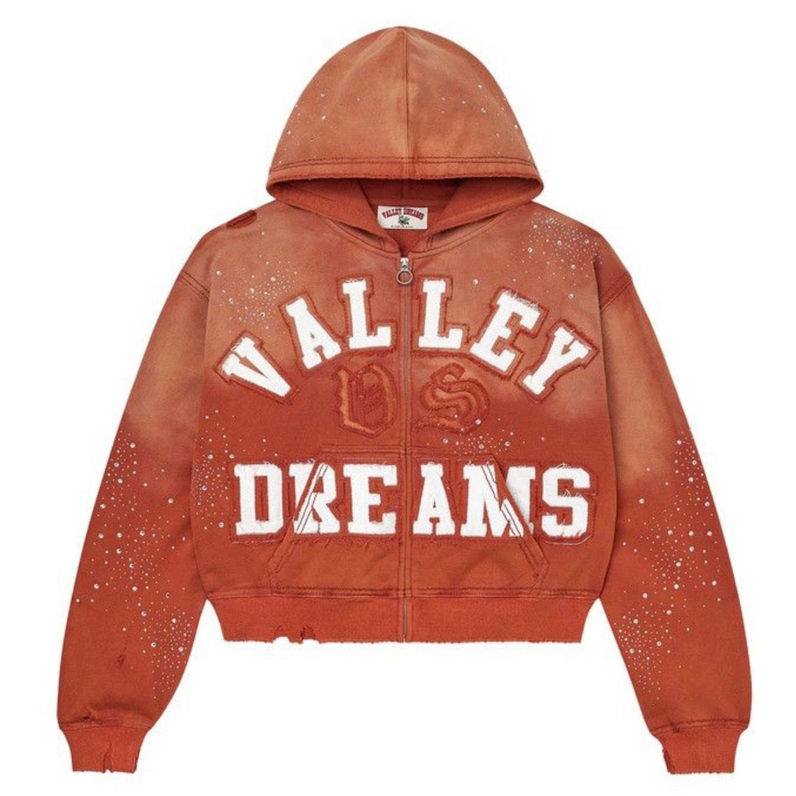 Vale Forever Classico Zip Up Hoodie (Orange)