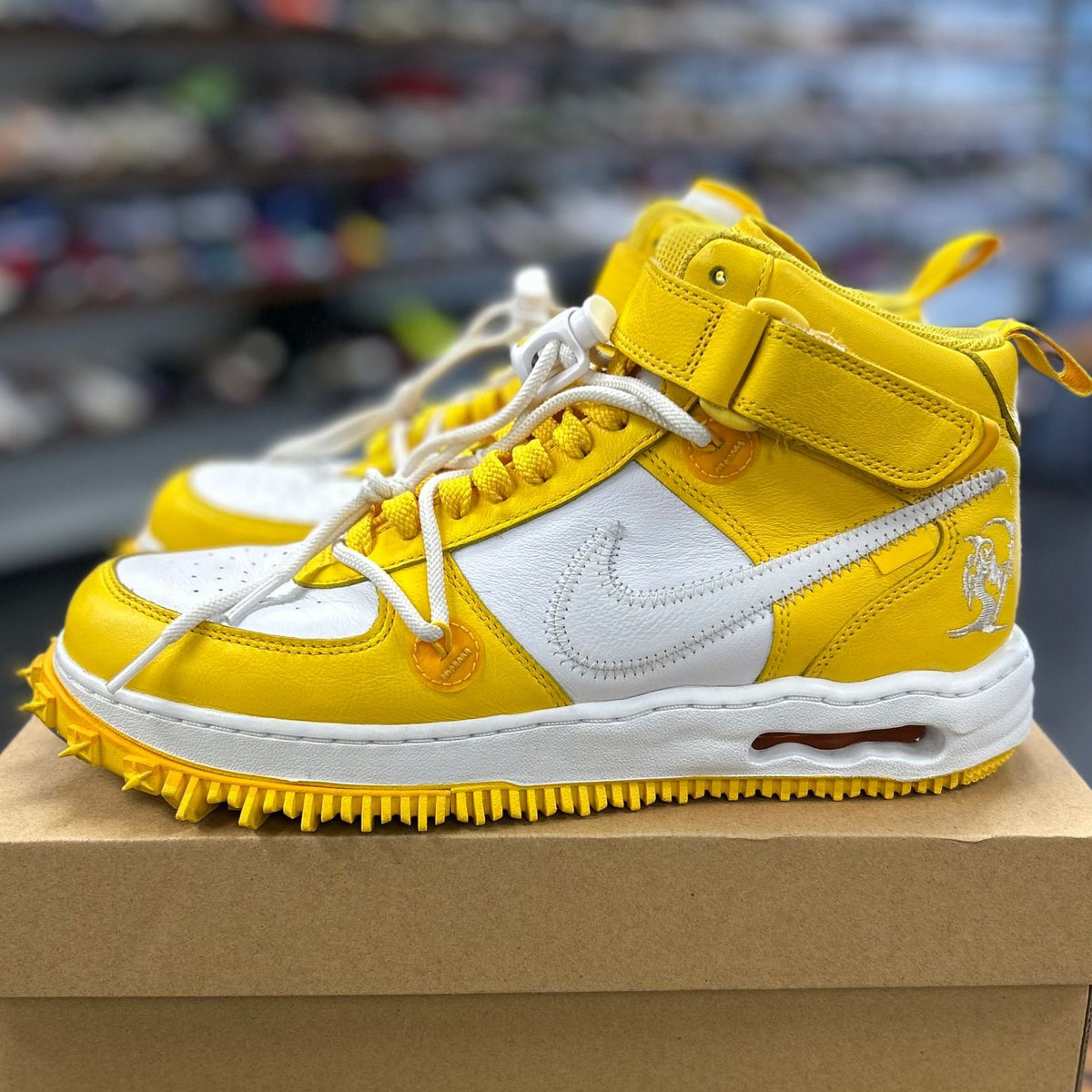 Nike Air Force 1 Mid SP Off-White Varsity Maize - Preowned