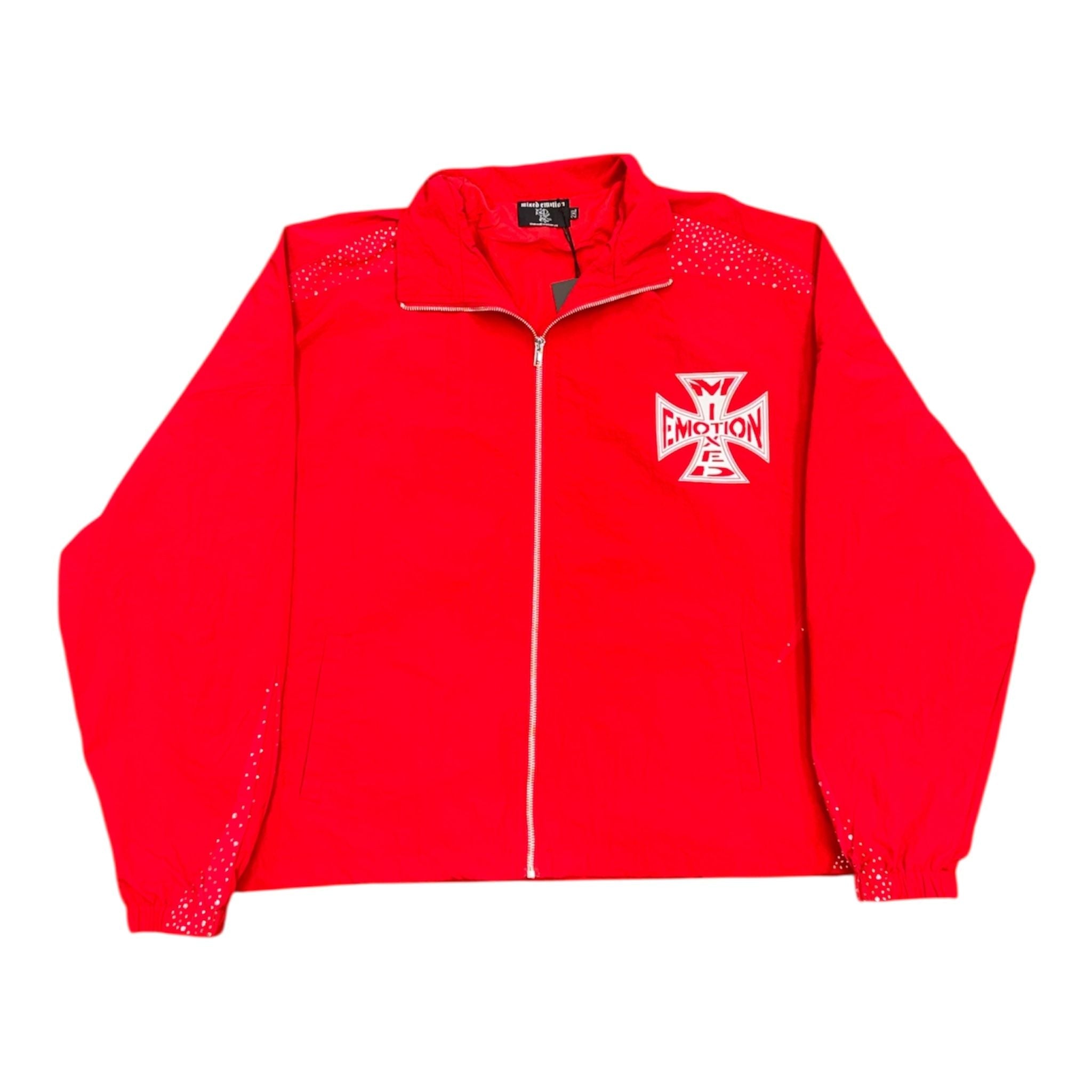 Mixed Emotion Classic Nylon Jacket (Red) - Preowned